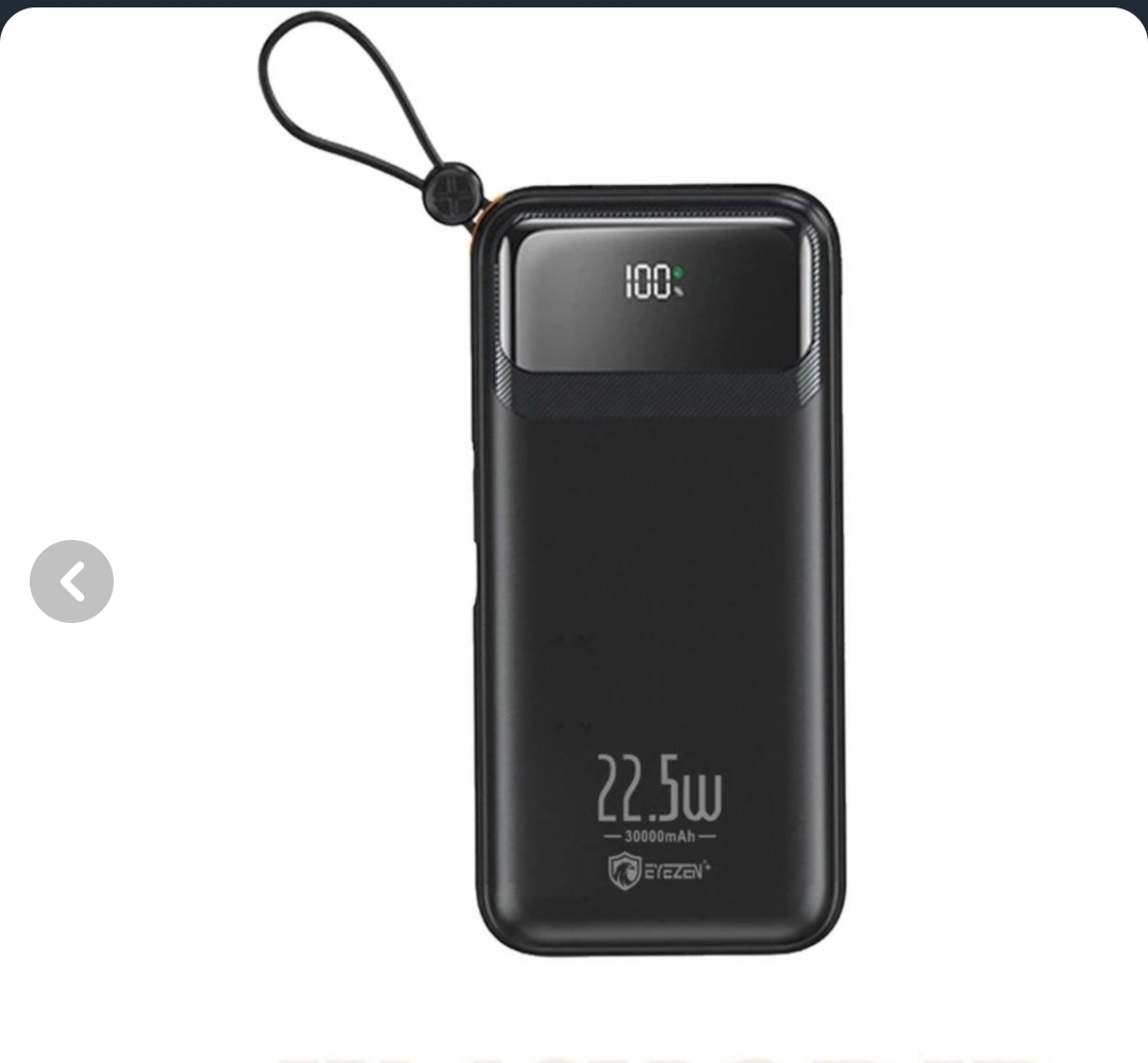پاوربانک لوینو مدل N34با ظرفیت 20000 میلی آمپر ساعت